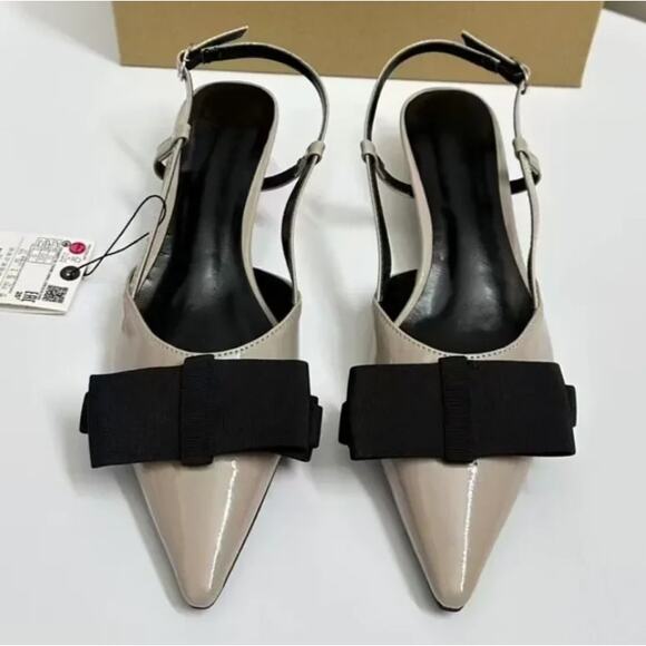 ZARA Pointed Toe Slingbacks NWT - Picture 10 of 16